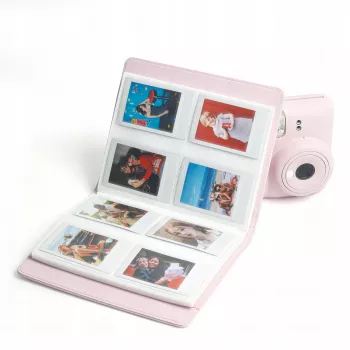 LOVEINSTANT fotoalbum voor 288 foto's, compatibel met Fuji Instax Mini, Polaroid 300, Zink, Canon Ivy, HP Sprocket, Kodak Smile, witte band met kijkvenster