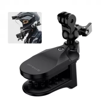 PULUZ motorhelm kinhouder voor GoPro Hero 12 11 Mini 10 9 8 7 6 5 4 3+ Max - PU927B