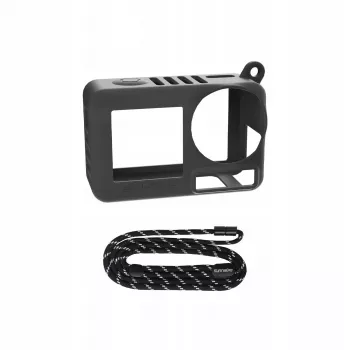 SUNNYLIFE beschermende siliconen hoes met polsbandje voor DJI Osmo Action 5 Pro / OA5-BHT885