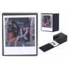 LOVEINSTANT foto-opbergbox voor 100 afdrukken - compatibel met Fuji Instax Wide, Square, Polaroid 600, Now - zwart met kijkvenster