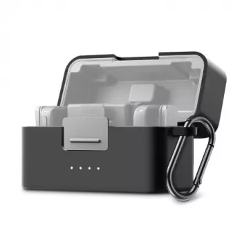 PULUZ siliconen beschermhoes voor DJI Mic Mini oplaadcase - zwart