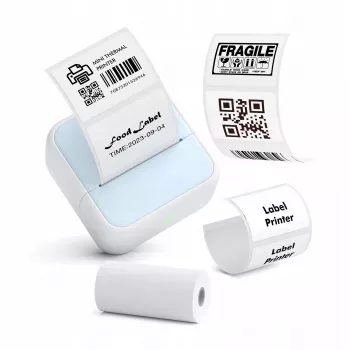 LOVEINSTANT S1 Bluetooth Thermische Printer voor foto's, stickers, notities, etiketten, 53mm, 203dpi, Blauw