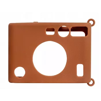 LOVEINSTANT siliconen beschermhoes voor Fujifilm Instax Mini Evo - bruin