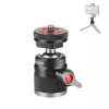 PULUZ mini-kogelkop 3D met 1/4 inch schroef en 2 koudeschoehouders, draagvermogen 3 kg, zwart PU3075B