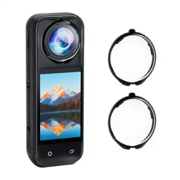 PULUZ 2-pack gehard glazen lensbescherming voor Insta360 X5 / Pu749t