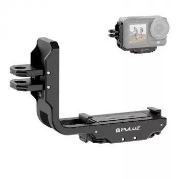 PULUZ PU768B Cage Rail voor DJI Osmo Action 5 Pro / 4, horizontaal en verticaal