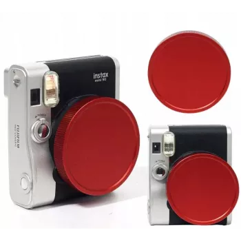 LOVEINSTANT beschermende lensdop voor Fujifilm Instax Mini 90 - rood