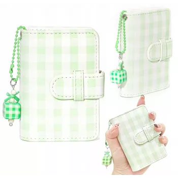 LOVEINSTANT Checkered Green pocket fotoalbum voor 28 Instax Mini & Zink prints