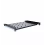 RACKTEL RL-PD600S 1U 19-inch frontmontage rack legbord, 600 mm diepte, 20 kg draagvermogen, zwart (RAL 9005)