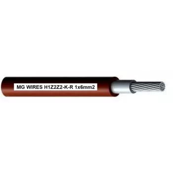 MG H1Z2Z2-K-R-6MM2/50M fotovoltaïsche kabel 6mm² rood 50m