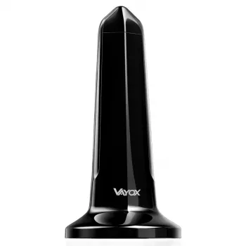 VAYOX VA0127 indoor DVB-T/T2-antenne, zwart, 28 dBi, 3m coaxkabel, USB-gevoed