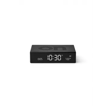 LEXON Flip Premium alarmklok dubbelzijdig zwart LR152N