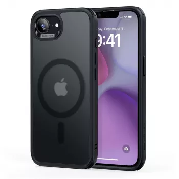 ESR Classic Hybrid HaloLock MagSafe hoesje voor iPhone 16e / 17e, Frosted Black