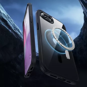 ESR CLASSIC HYBRID HALOLOCK MAGSAFE IPHONE 16E / 17E TRANSPARANT/ZWART