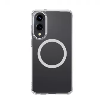 AMAZINGTHING Minimal Mag-hoesje met magneetring voor Samsung Galaxy S25 Edge - transparant