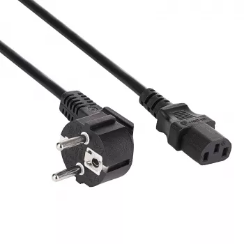 Akyga AK-PC-08C stroomkabel CEE 7/7 naar IEC C13 10m zwart