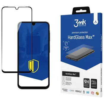 3MK HardGlass Max gehard glas voor Samsung Galaxy A16 4G/5G / A17 4G/5G (zwart)