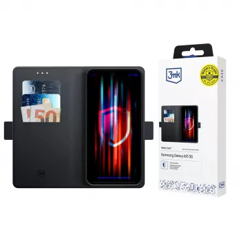 3MK Wallet Case voor Samsung Galaxy A57 (zwart)