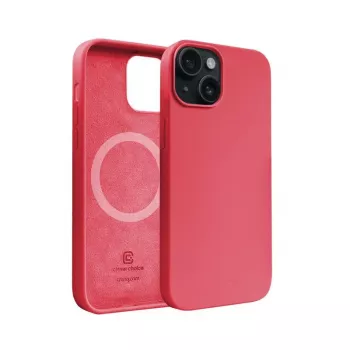 Crong Color Cover Magnetic Case voor iPhone 15 Plus MagSafe (roze)