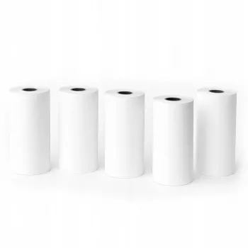 LOVEINSTANT witte thermische papierrol 53mm x 6,5m 5-pack voor Love Instant X6/S1, Phomemo T02/M02x