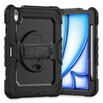 Tech-Protect Solid360 Case voor iPad Air 11 inch 6/7/8 (2024-2026) - zwart