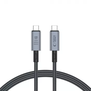 TECH-PROTECT ULTRABOOST MAX USB 4.0 8K 40Gbps Type-C kabel PD240W 100cm grijs