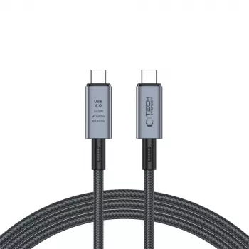 TECH-PROTECT ULTRABOOST MAX USB 4.0 8K 40Gbps Type-C kabel PD240W 200cm grijs