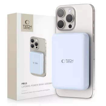TECH-PROTECT PB11 LIFEMAG MagSafe powerbank 10000mAh blauw