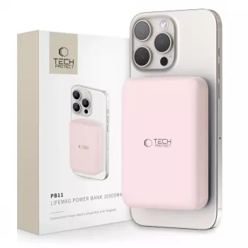 TECH-PROTECT PB11 LIFEMAG MagSafe powerbank 10000mAh roze