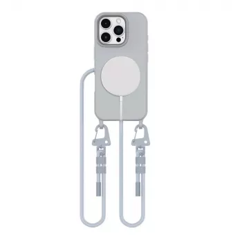 Tech-Protect Magnecklace MagSafe telefoonkoord voor iPhone 16 Pro Max grijs