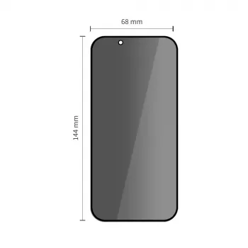 TECH-PROTECT Quick Set SPY+ privacy gehard glas beeldschermbeschermer 2-pack voor iPhone 13 / 13 Pro / 14 / 16E / 17E