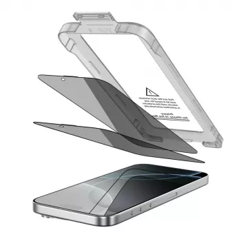 TECH-PROTECT Quick Set Spy+ privacy beeldschermbeschermer 2-pack voor Apple iPhone 16 Pro