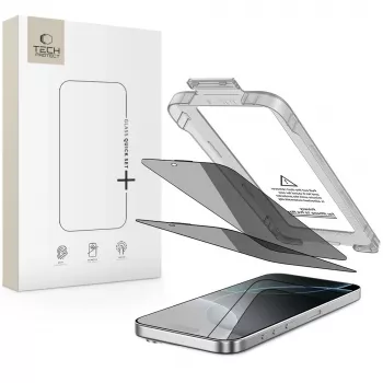 TECH-PROTECT Quick Set SPY+ privacy beeldschermbeschermer 2-pack voor iPhone 16 Pro Max