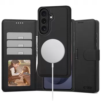 TECH-PROTECT Wallet MagSafe voor Samsung Galaxy S26 matzwart