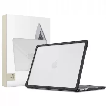 Tech-Protect Velar harde schaal hoes voor MacBook Air 15 M2-M5 2023-2026 zwart/mat transparant