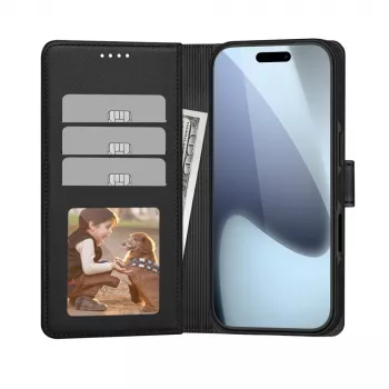 Tech-Protect Wallet MagSafe voor iPhone 17 Air mat zwart