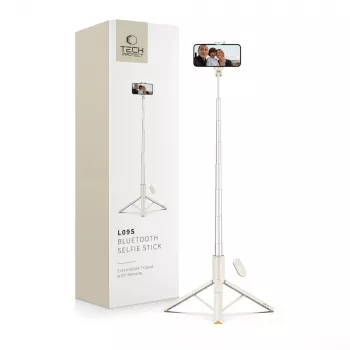 Tech-Protect L09S selfiestick statief beige