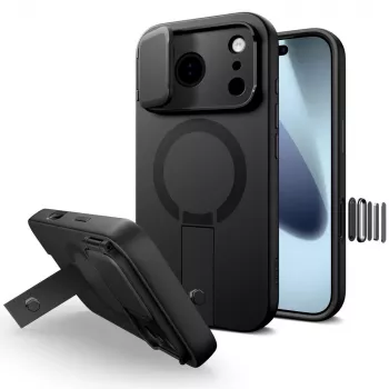 TECH-PROTECT KEVLAR AURA MAGSAFE IPHONE 17 PRO ZWART