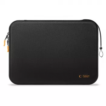 TECH-PROTECT Hard Pouch Laptop 13-14 inch zwart/oranje