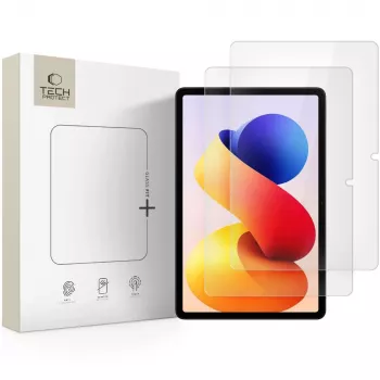 Tech-Protect Glass Fit+ gehard glas schermbeschermer 2-pack voor Xiaomi Poco Pad M1 / Redmi Pad Pro / 2 Pro 12.1 transparant