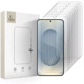 TECH-PROTECT gehard glas schermbeschermer bundel 10-pack voor Samsung Galaxy S24 / S25 transparant