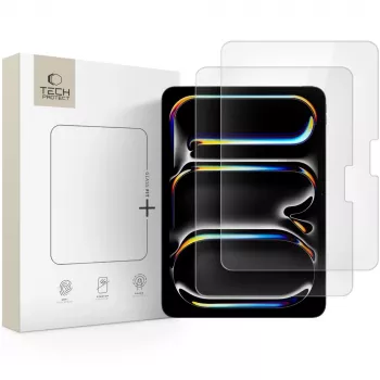 TECH-PROTECT Glass Fit+ 2-pack gehard glas schermbeschermfolie voor iPad Pro 11 inch 5e/6e generatie (2021-2022) & M4 (2024) transparant