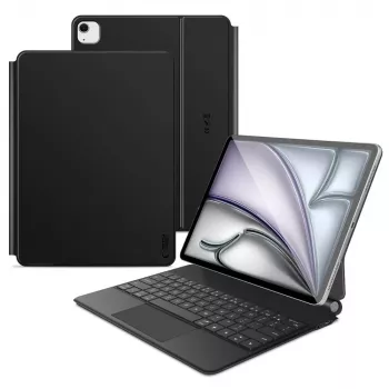Tech-protect SC Magnetic + KB voor iPad PRO 12.9 inch 4/5/6 (2020-2022) / AIR 13 inch 1/2/3 (2024-2026) zwart