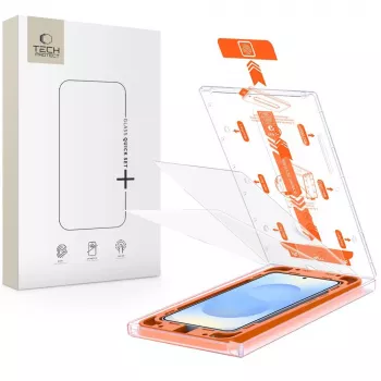 TECH-PROTECT Quick Set+ gehard glas schermbescherming 2-pack voor Samsung Galaxy S24 / S25, transparant