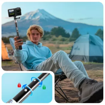 Tech-Protect GA100 telescopische monopod en selfiestick voor GoPro