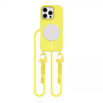 Tech-Protect Magnecklace MagSafe hoesje voor iPhone 16 Pro Max, geel