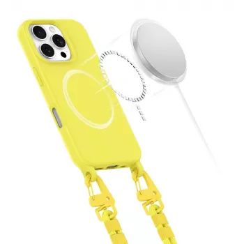 Tech-Protect Magnecklace MagSafe hoesje voor iPhone 16 Pro Max, geel