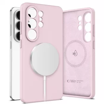 Tech-Protect Silicone MagSafe hoesje voor Samsung Galaxy S26 Ultra Pink Pearl