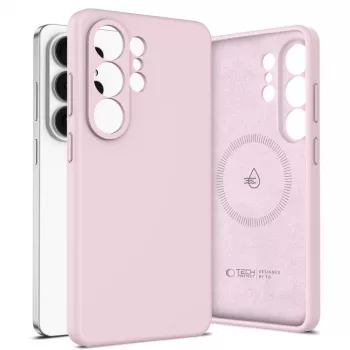 Tech-Protect Silicone MagSafe hoesje voor Samsung Galaxy S26 Ultra Pink Pearl