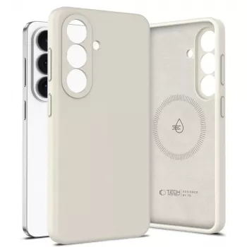Tech-Protect Silicone MagSafe Hoesje voor Samsung Galaxy S26, Kosmische latte
